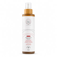 MERAKKEE Essential Hair Deep Cleansing Shampoo 150ml — pump bottle pack shot on white — Rosemary Geranium Onion Saffron India