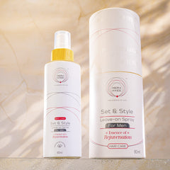 Merakkee Set & Style Leave on Spray for Men
